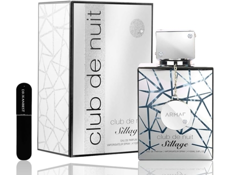 Perfume Club De Nuit Sillage Masculino 105ml (Original) Brinde Atomizador 5ml DRIKANBEST Recarregável
