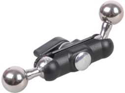 Braçadeira De Ferro Com Cabeça Esférica Dupla 17mm A Para Celular, Vídeo, Câmera, Monitor, Luz Led E Microfone De Carro