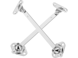 Conjunto De 2 Barras Suporte Para Portas Armário Com Fechamento