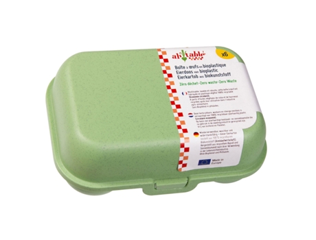 Caixa de 6 Ovos de Bioplástico Verde Youdoit