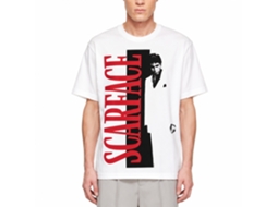 Rockinstone Scarface Movie Sf Split White Adult T-shirt Size:xl