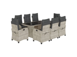 Garden Dining Set, Garden Dining Sets Vidaxl Cinzeto Rattan / Vime (n/a)