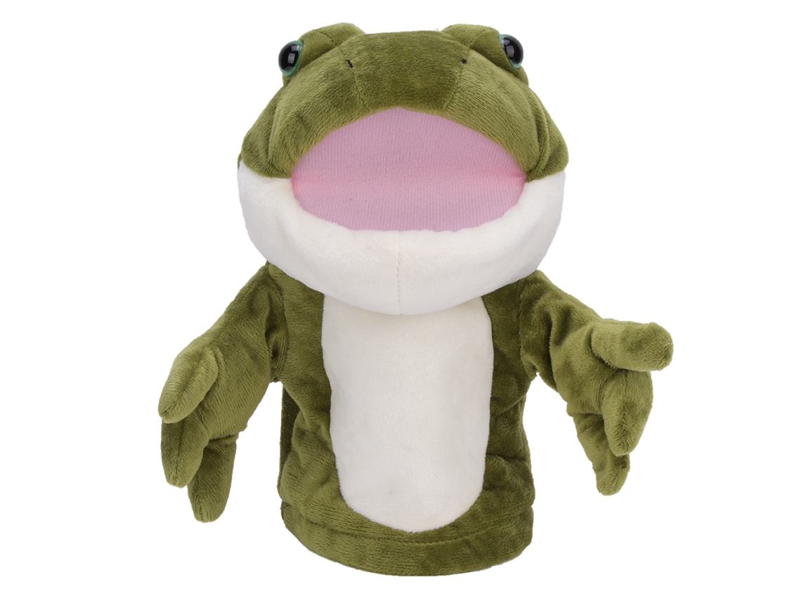 Ats marioneta de Rã de Pelúcia para Crianças 30cm Brinquedo Macio Conto Tempo Brinquedo de Boneca Bebê