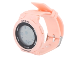 Reloj Para Niños Impermeable Fashion Luminoso Con Alarma Multifuncional Reloj Electrónico Deportivo Outdoor Color Rosa Claro