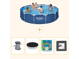 Bestway Piscina Bestway Steel Pro Redonda - 396x84 Cm - 5-peças S317