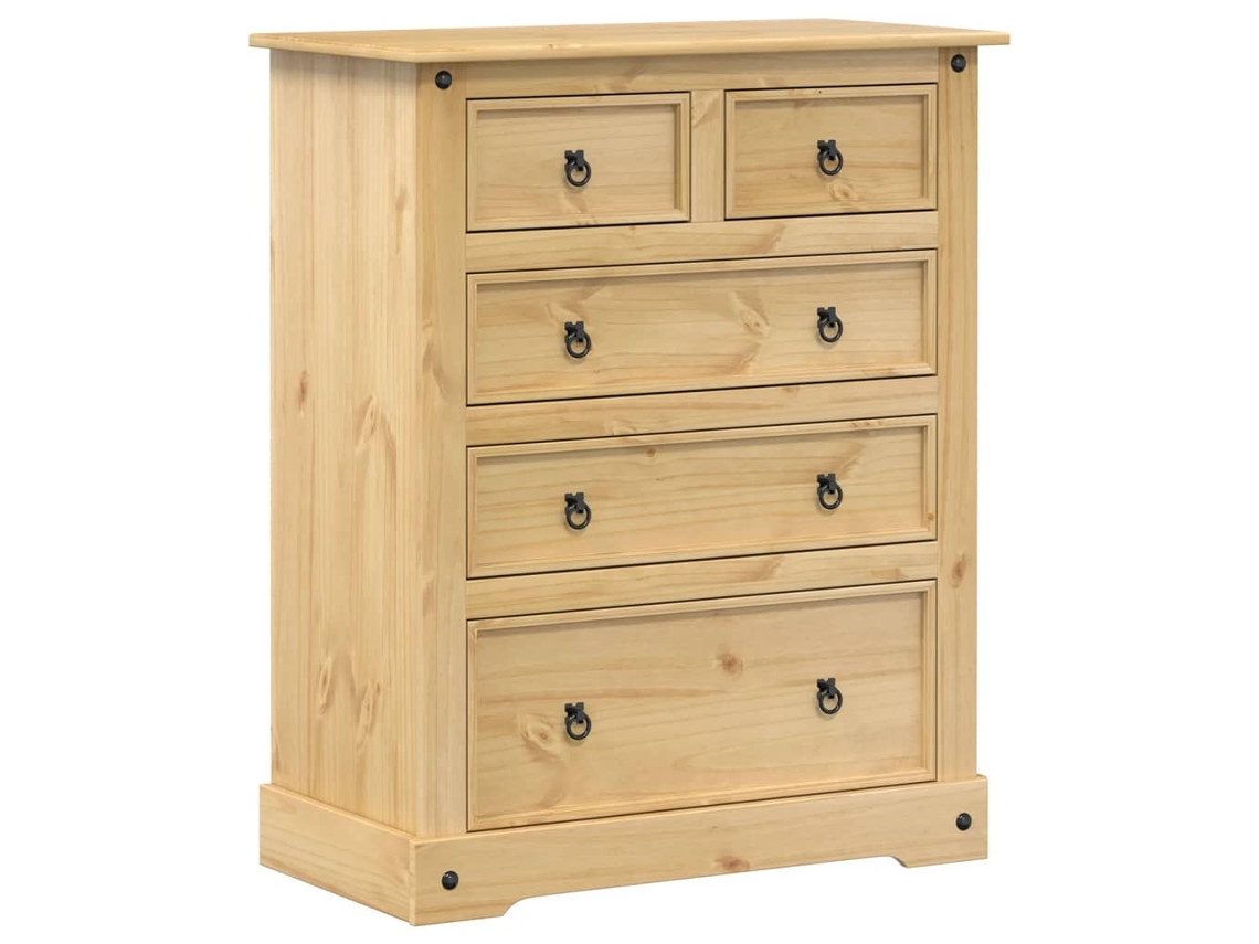 Chest Of Drawers, Chests Of Drawers Vidaxl Marrom Madeira De Pinho
