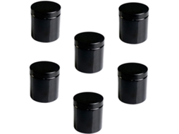 De 6 Potes Cosméticos Recarregáveis, Recipientes Leves De Pet Para Armazenamento De Alimentos.