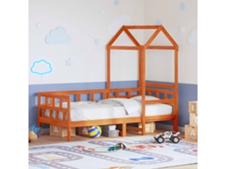Sofá-cama Com Telhado 90x200 Cm Pinho Maciço Castanho-mel
