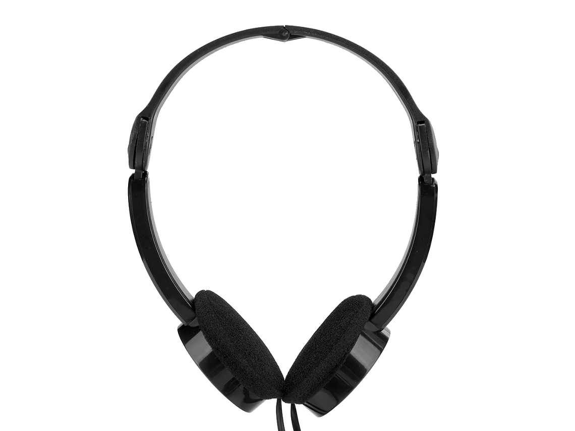 Aetheria fone de Ouvido Estéreo com Microfone Plegável para Crianças, Cabo 3.5mm, Preto