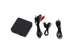 Adaptador Áudio Bluetooth 5.0 2 em 1 Transmissor Receptor Pc Carro Tv Fones | S/MARCA