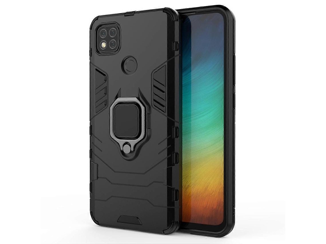 Capa Protetora Anti-queda Em Pc + Tpu Com Suporte De Anel Magnético Para Xiaomi Redmi 9c