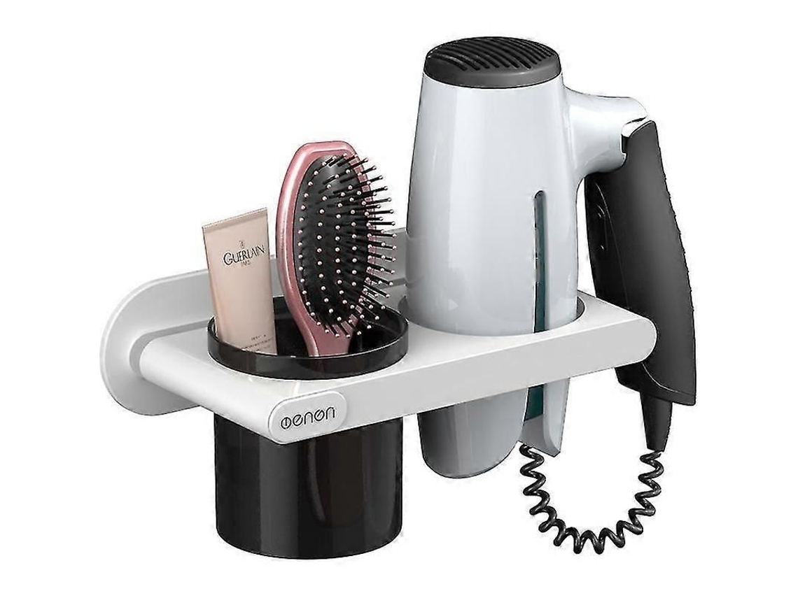 Conjunto para Guardar Secador de Cabelo, Suporte Cabelo com Prateleira Banheiro, Pa GOKOCO