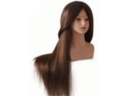 Cabeça de Manequim SFUSHOS | Alta Qualidade, Ombros, para Bonecas, Cabelo Castanho