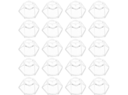 Aboofan Suportes Hexagonais Para Esferas De Acrílico Transparente, Base Pequena Para Bolas De Cristal, Bolas De Tênis E