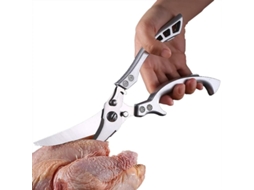 Lurelia Tesoura Aves Aço Inoxidável 25 Cm Vermelho Frango Peixe Carne