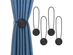 Conjunto De 4 Prendedores De Cortina Magnéticos De Metal. Aquaforge