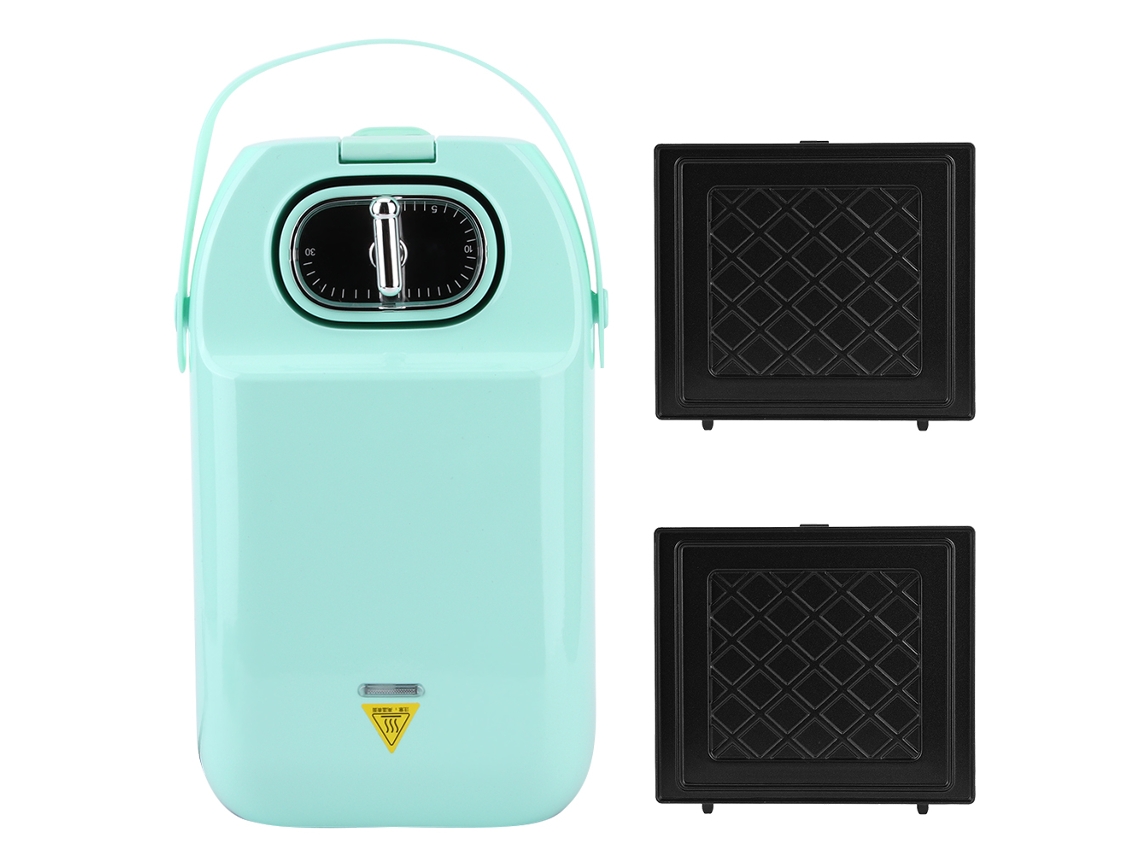Máquina de Panquecas e Sandes Multiusos para Pequenos almoços, Verde LAXISCREED