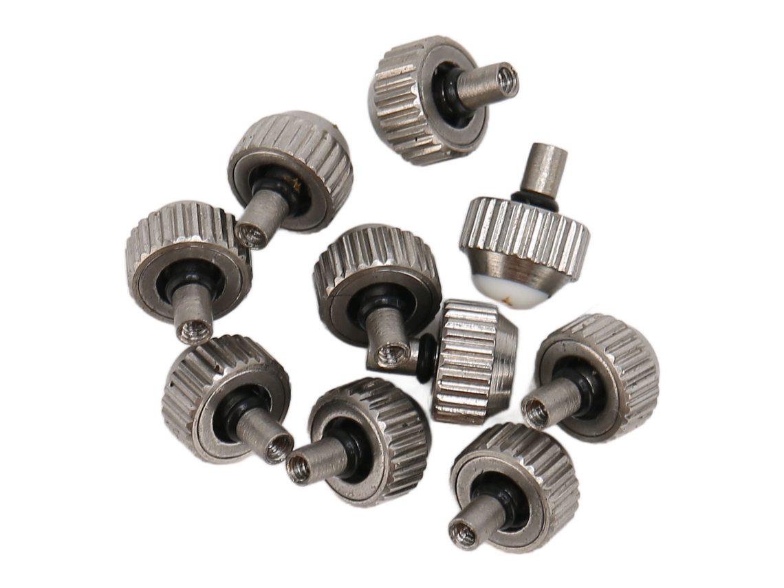 10 Peças Corona Reloj Acero Inoxidable Repuesto Accesorio 4mm Para Relojero