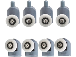 Conjunto De 8 Polias Roletes Para Porta Box, Com Diâmetros De 19mm, 20mm, 22mm, 23mm, 25mm E 27mm Peça De Reposição Para