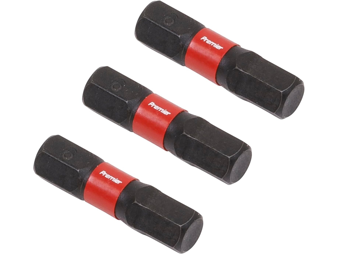 Conjunto De 3 Bits Hexagonais Ak8214 Para Ferramentas Elétricas, 6 Mm, 25