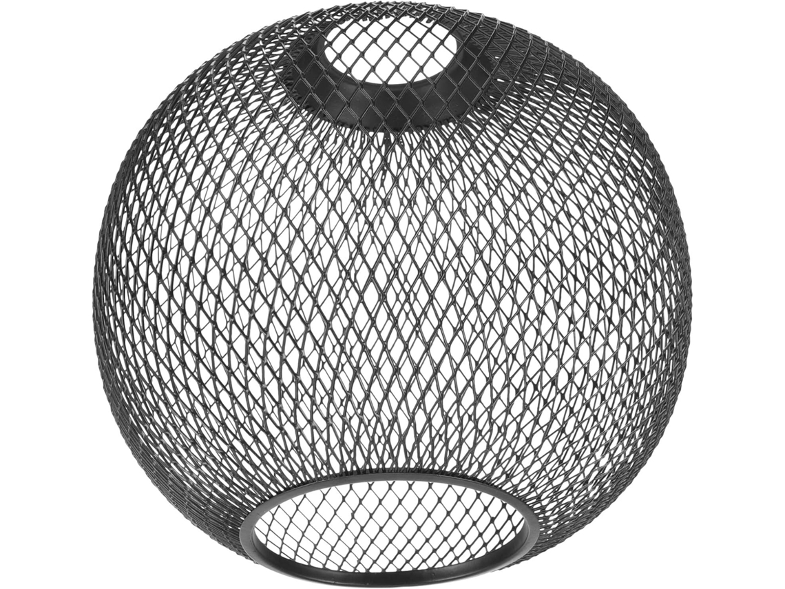 Globo De Ferro Preto Com Design Vazado, Fácil De Instalar, Armazenar E Pendurar, Elegante Para Restaurantes Ou Hotéis.