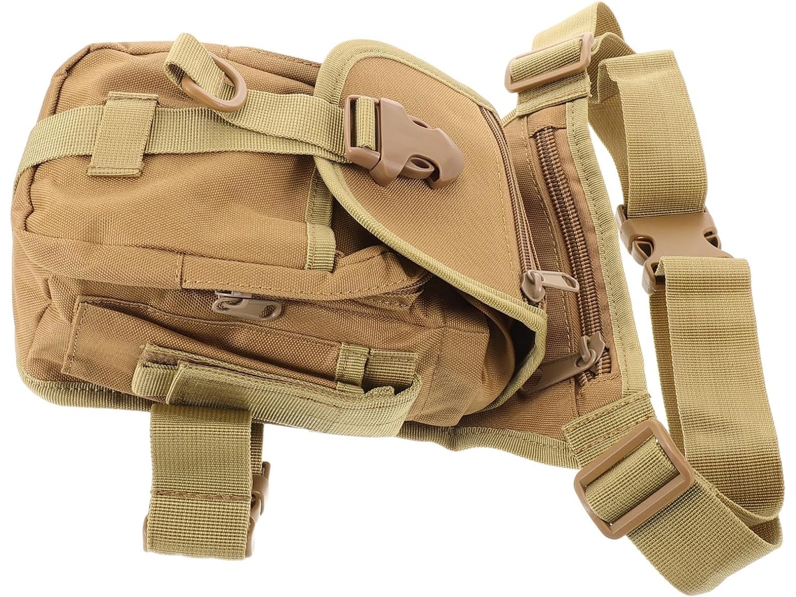 Bolsa De Coxa Para Motociclista Masculina Em Tecido Oxford Resistente Com Estrutura Reforçada.