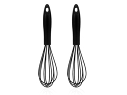 Batedor De Ovos Silicone Manual, Batedeira De Silicone Criativa Para Confeitaria, Preto