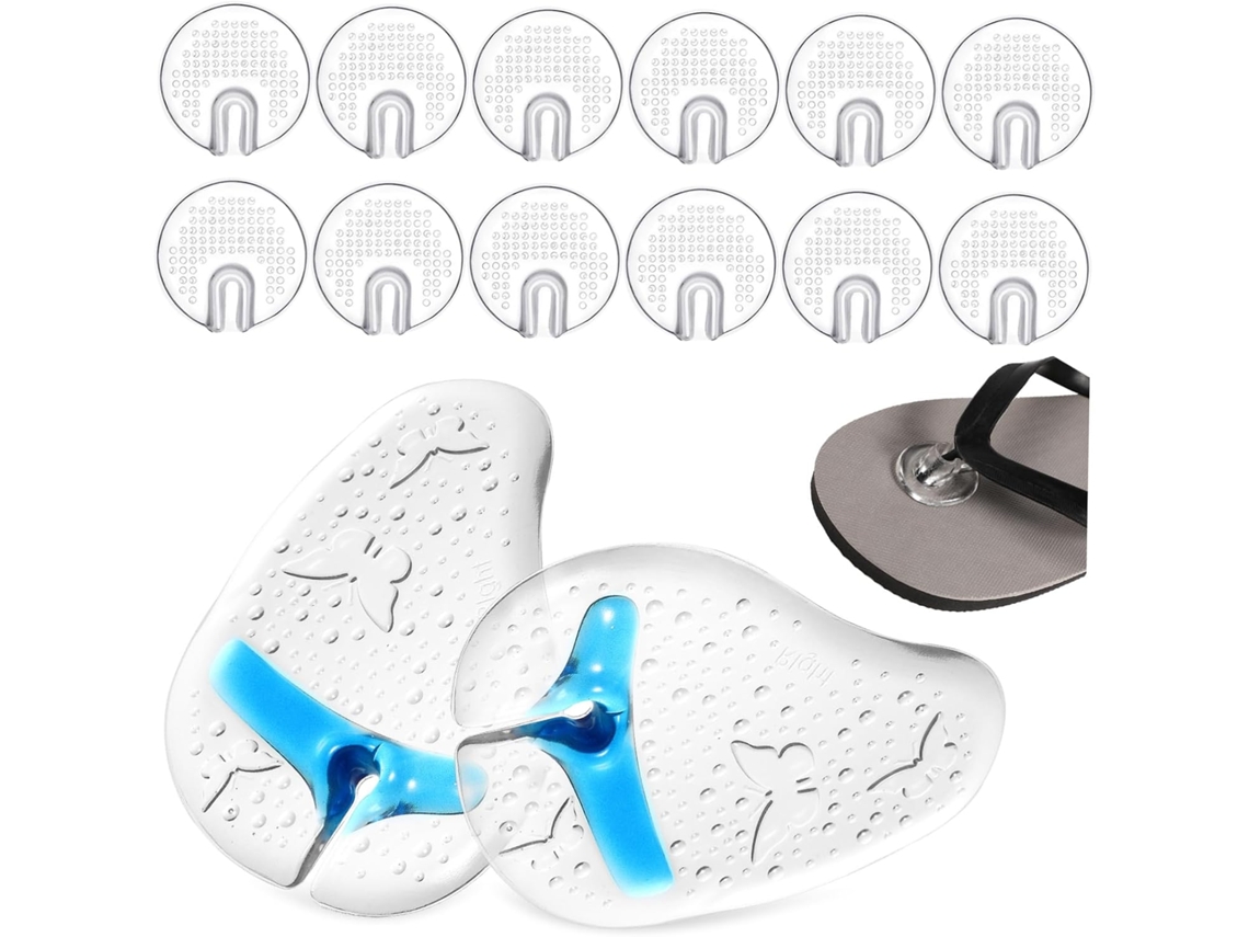 Galpada Conjunto De 7 Pares Protetores Gel Para Dedos, Ideais Para Sandálias Almofadas Transparentes Antiderrapantes