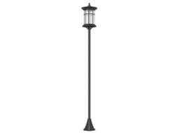 Poste de Luz Solar 184cm com Led Branco Frio e Ip44, preto BTFORUS