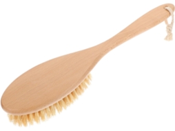 Lurelia Escova Corporal De Sisal Para Corpo E Rosto, Fibra De Sisal, Cabo Longo E Pega Ergonómica
