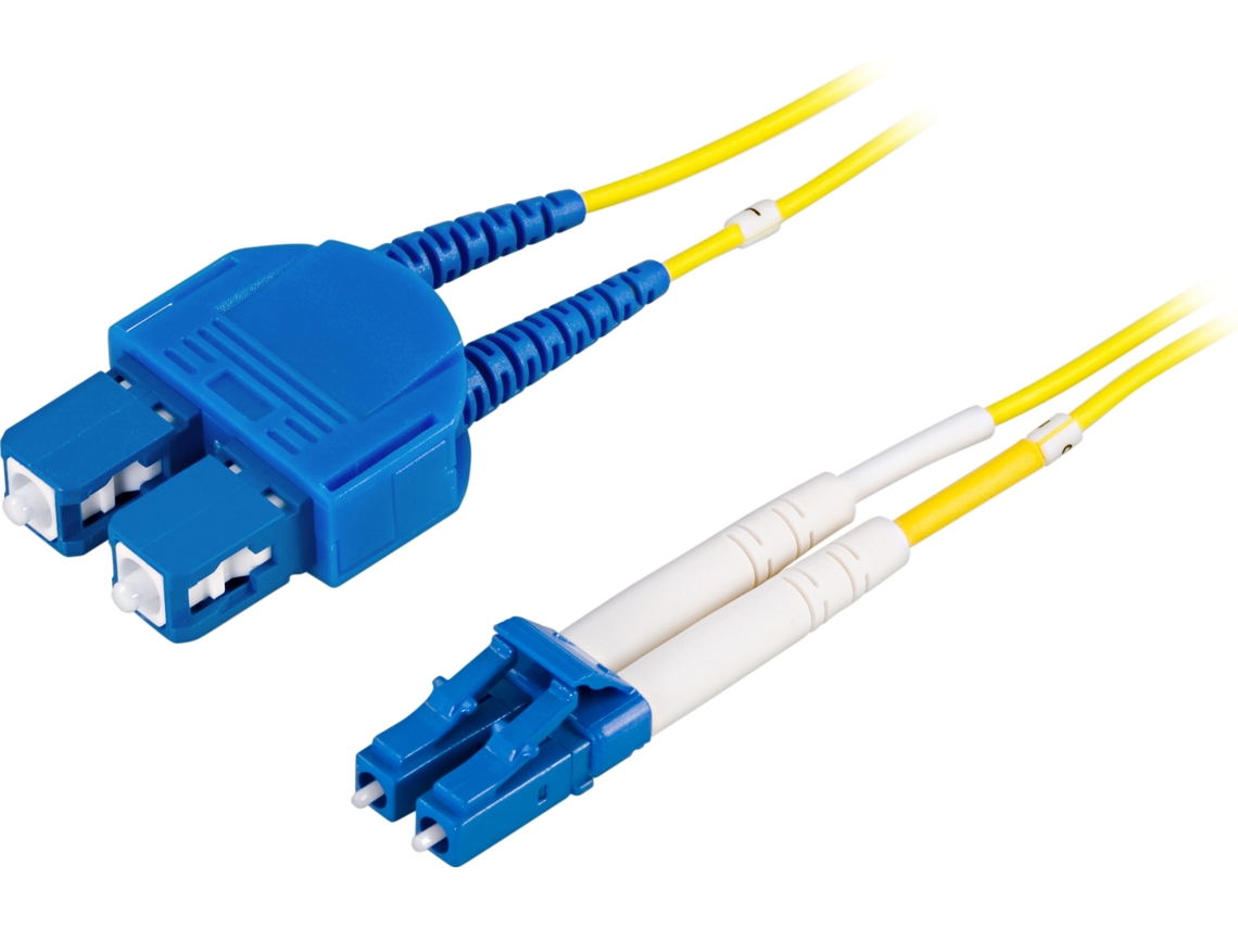 Cabo De Fibra Óptica Os2, Lc Sc, Duplex, Monomodo, 1,5 M Aquaforge