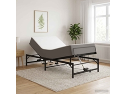 Vidaxl Estrutura De Cama Elétrica Ajustável Preto 90 X 200 Cm Aço