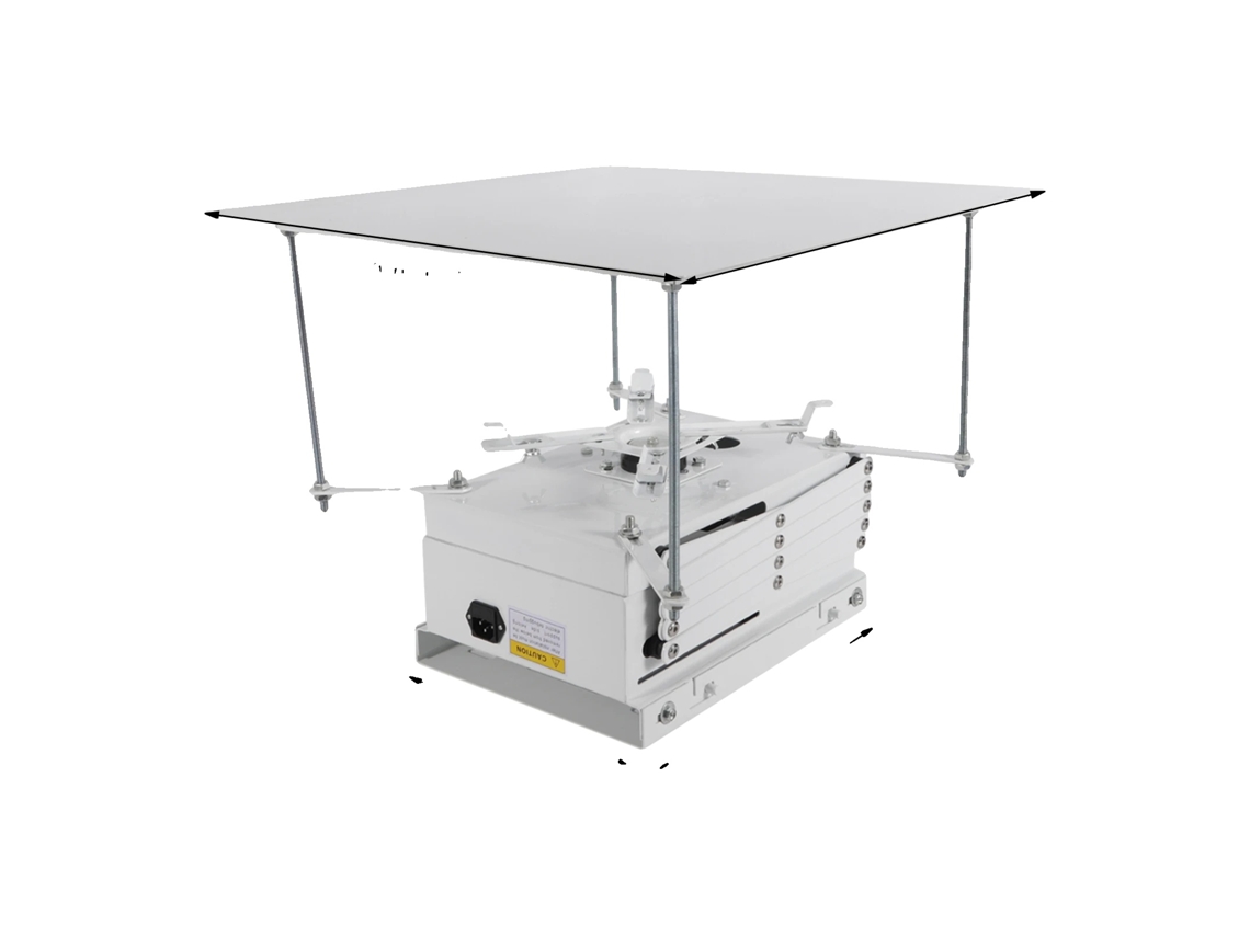 Suporte Para Projetor Elétrico, Montado No Teto, Capacidade De Carga De 10kg, Controle Remoto, Branco Oem
