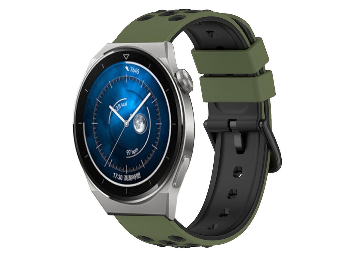 Pulseira De Silicone Bicolor Para Huawei Watch Gt3 Pro 43mm 20mm