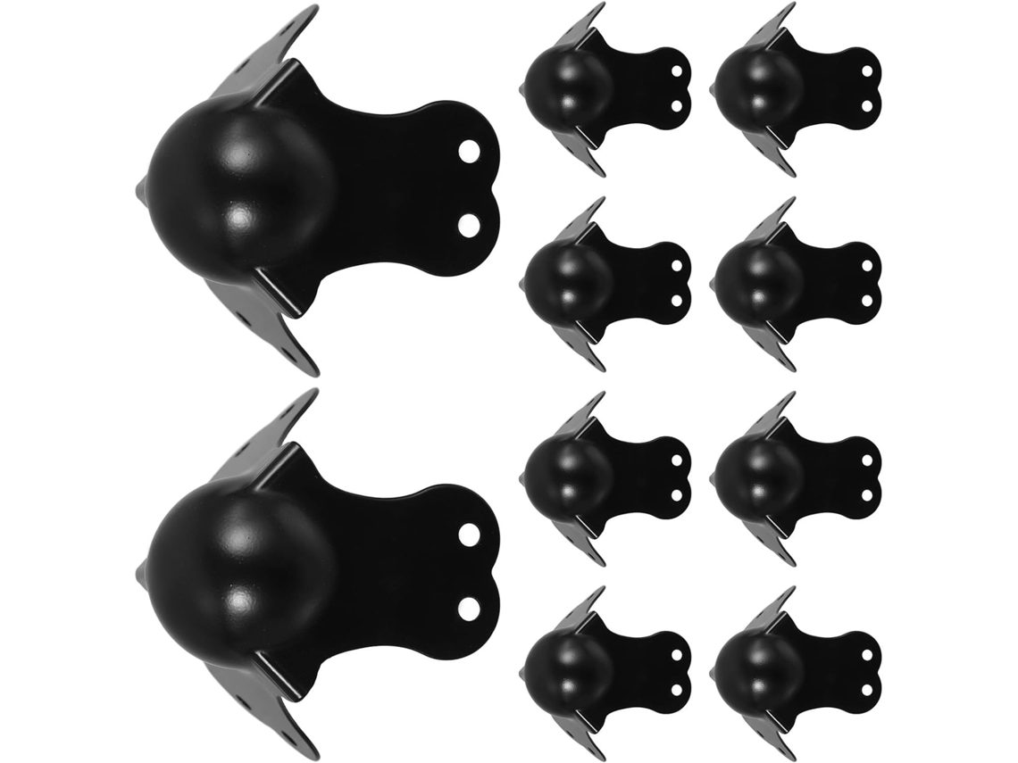 Conjunto De 10 Protetores De Canto Triangulares De Metal Para Móveis.