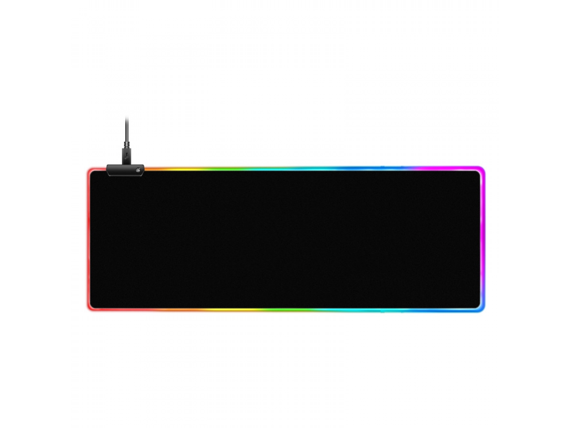 Mousepad Gamer Grande Com Iluminação Led Rgb E Base Antiderrapante, 40x90cm Brilvibera