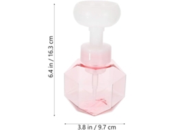 Dispensador De Espuma Transparente De Forma Flor Recargable Para Jabón Facial Shampoo Viaje