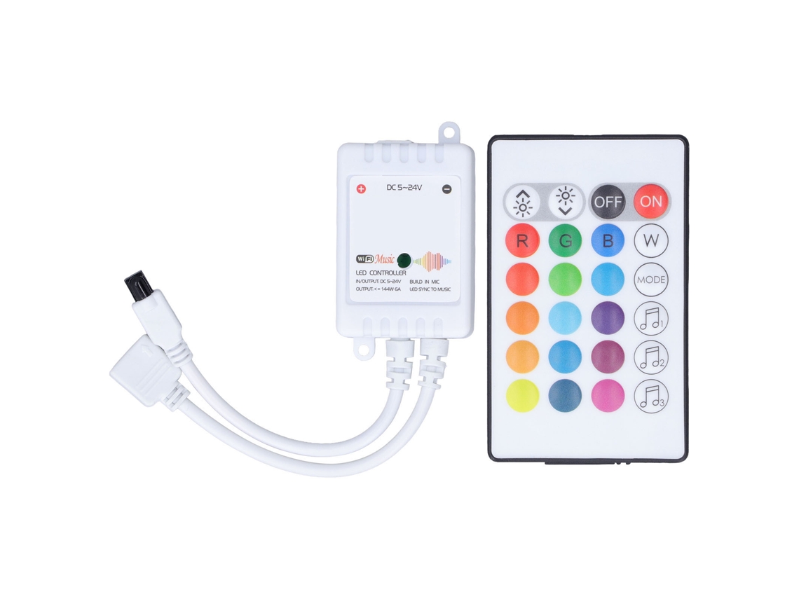 Controlador Led De 24 Teclas (ritmo Musical, Conexão Wifi)