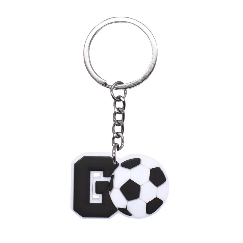 (pacote Com 2) Chaveiros Com Tema De Futebol, Em Borracha Macia De Pvc, Pingentes Decorativos