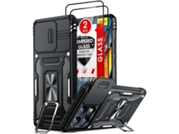Capa Antichoque Proteção Câmera Para Xiaomi Xiaomi Poco X6 Pro 5g/redmi K70e 5g Hongwe. Pele Sintética Verde