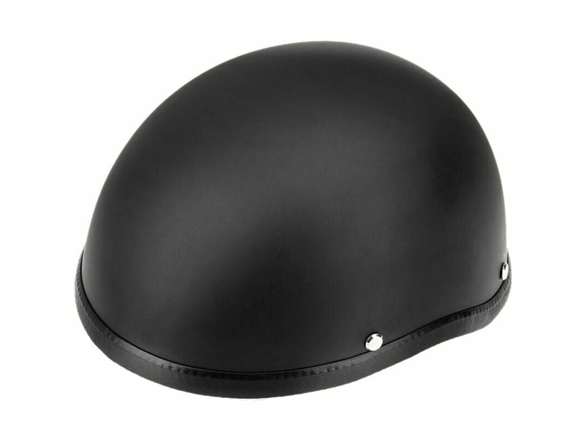 Capacete De Motocicleta Preto Fosco Com Estrutura Abs Em Espuma Eps E Fivela De Liberação Rápida, Capacete Semi Caveira Inovador Para Aventureiros De
