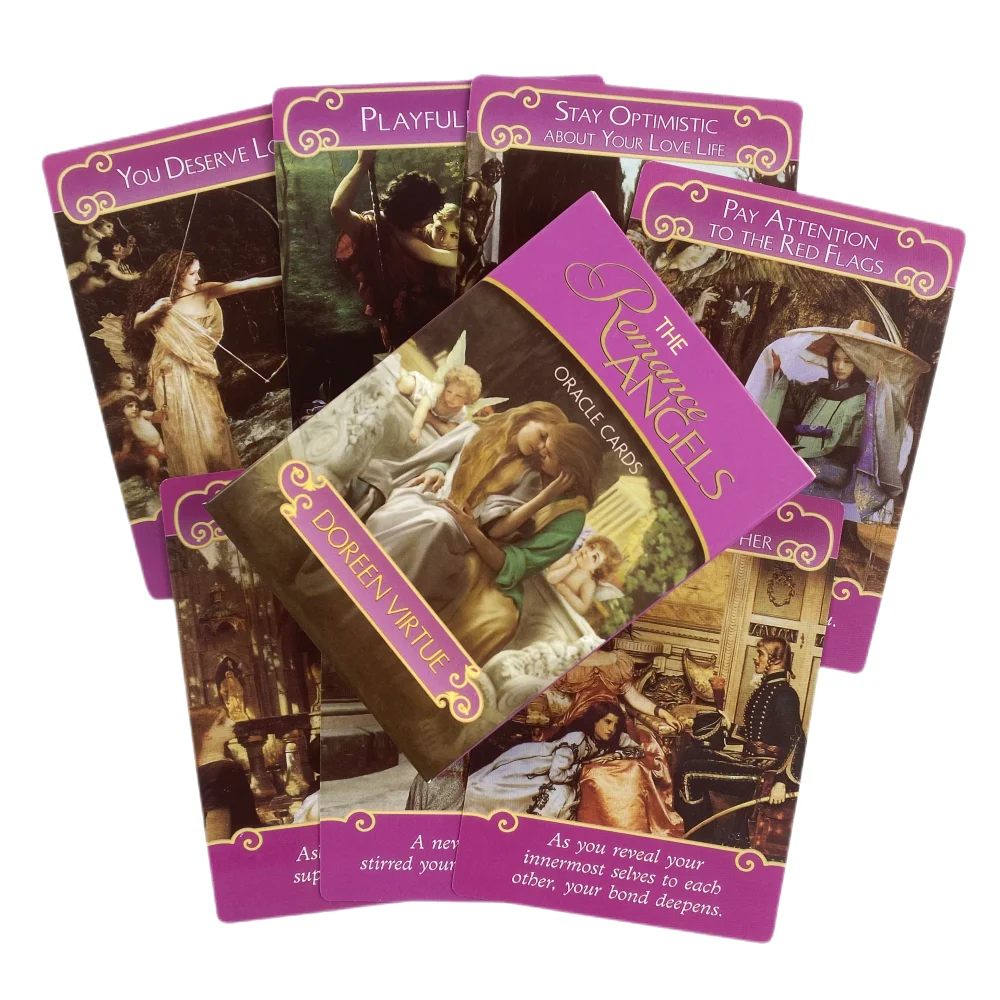 Jogo De Tabuleiro De Tarot Com Cartas Oráculo Dos Anjos Românticos (versão Em Inglês), Perfeito Para Festas