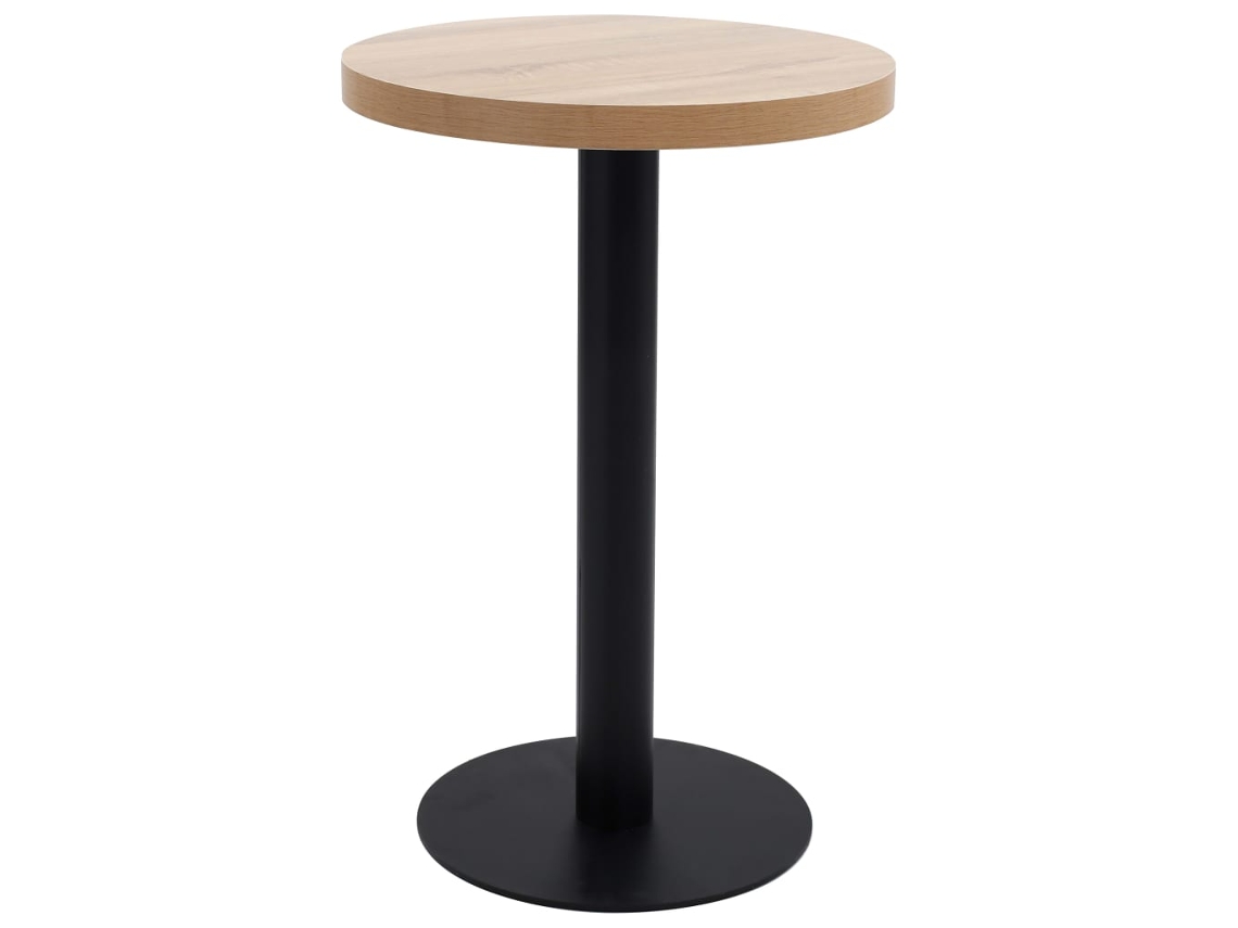 Conjunto 1 Mesa Bistrô Vidaxl Marrom Mdf