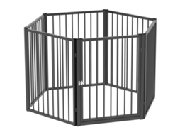 Reboque para Cães, Preto e Cinza, 130x73x90cm, Ideal para Passeios Seguros com Seu Pet.