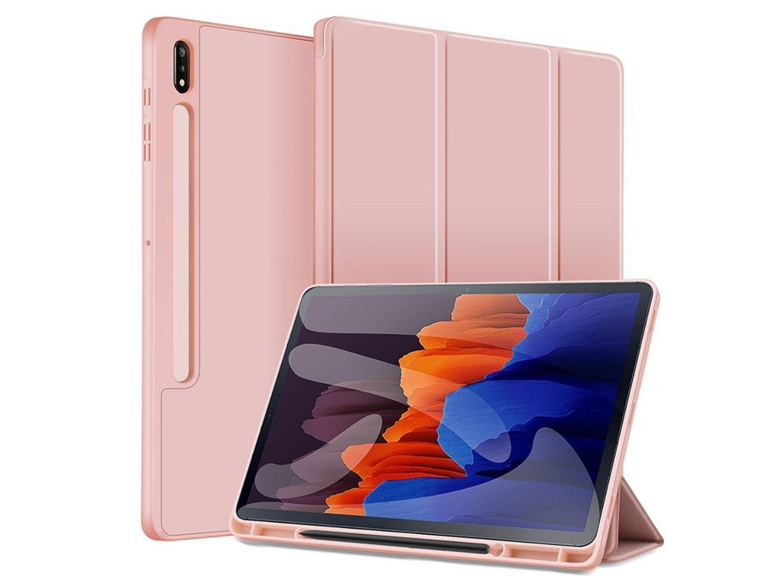 Elysve Capa Protetora Para Samsung Galaxy Tab S9 Ultra 14,6 Polegadas Sucção Magnética Antiqueda, Antiqueda, Cor Rosa