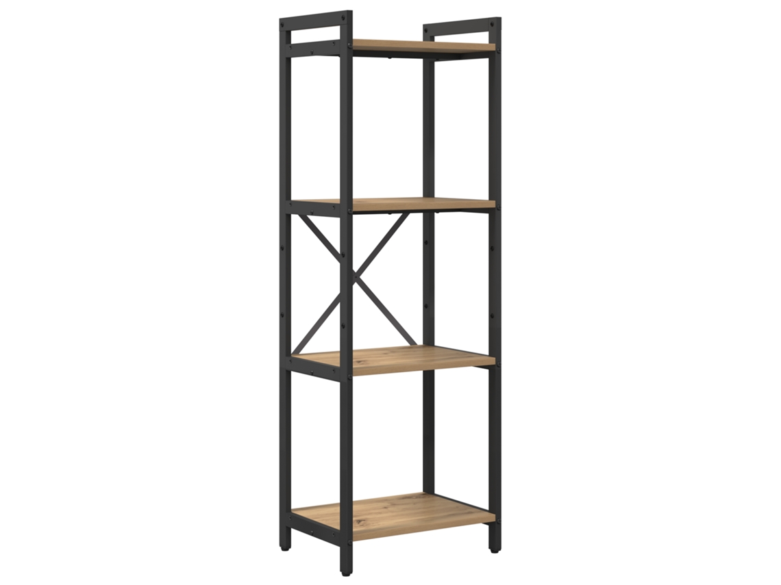 Conjunto 1 Estante Vidaxl Castanho Derivados De Madeira (40 X 30 X 119 Cm)