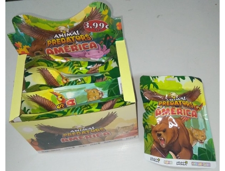 Exibição 8 Envelopes Animais Predadores América Mundicromo