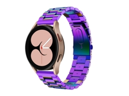 Bracelete Universal para Samsung Galaxy Watch 4 com Cabeça Plana e Três Contas Colorido XIAOMOYU (40mm/44mm)