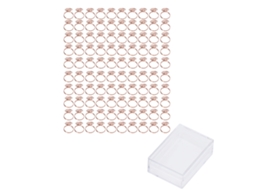 100 Clips Para Agenda Bonitos Oro Resistente À Corrosão Clip De Papel Metal Para Escritório Lar Escola Forma Anel