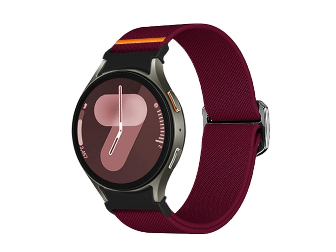 Pulseira De Nylon Elástica Com Botão Kalebol Para Samsung Galaxy Watch 5 Pro / 6 / 7